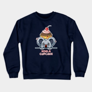 Cute koala and cupcake Crewneck Sweatshirt